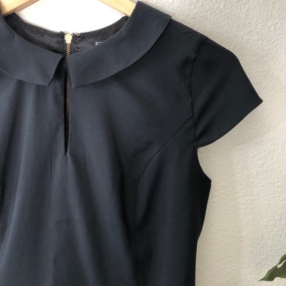Express Black Peplum Blouse - Picture 3 of 6